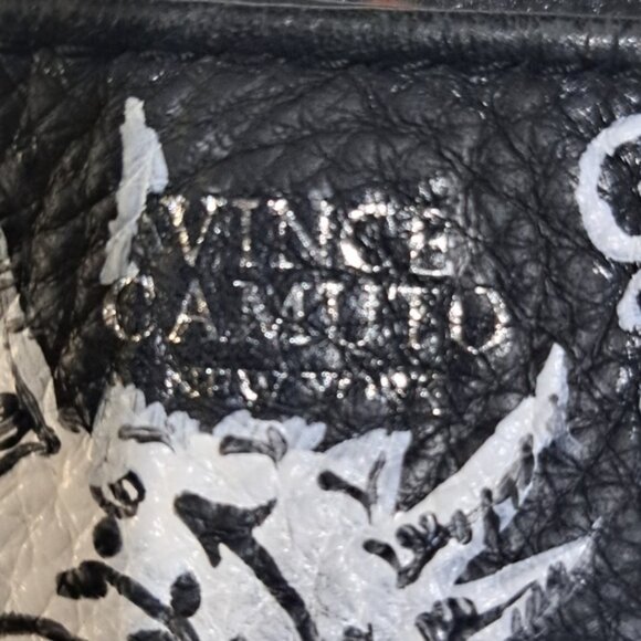 Hand Crafted Painted Black Pebble Leather Hobo Bag - Picture 17 of 17